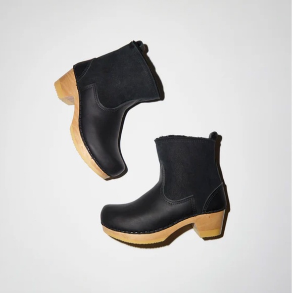 NO.6 5" Shearling Clog Boot in Black Suede size 39 (US 7.5) - Picture 6 of 13